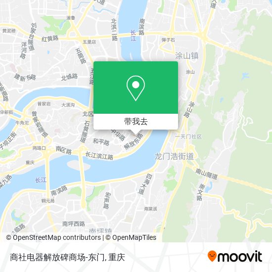 商社电器解放碑商场-东门地图