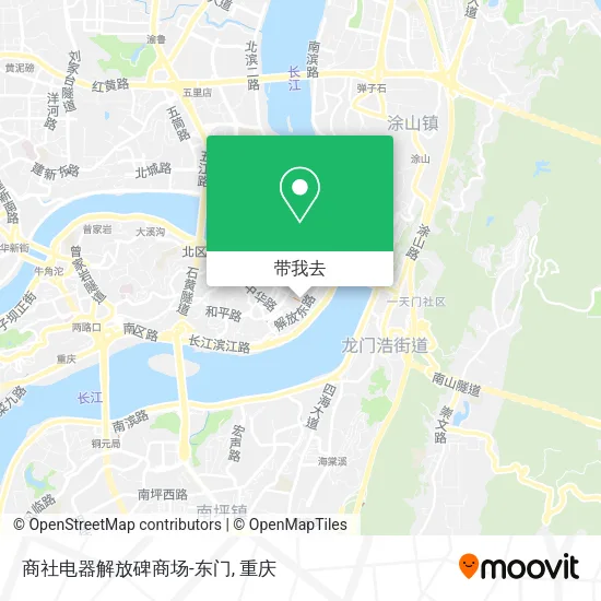 商社电器解放碑商场-东门地图