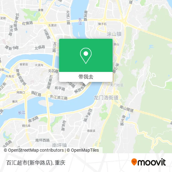 百汇超市(新华路店)地图
