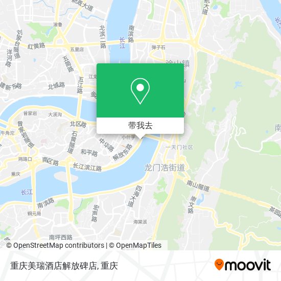 重庆美瑞酒店解放碑店地图