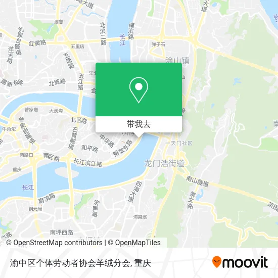 渝中区个体劳动者协会羊绒分会地图