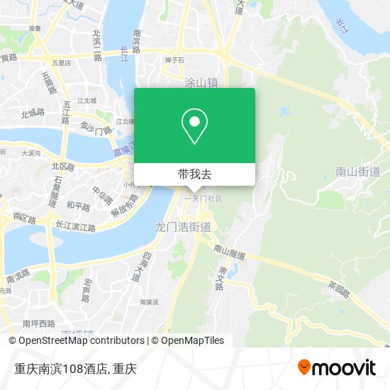 重庆南滨108酒店地图