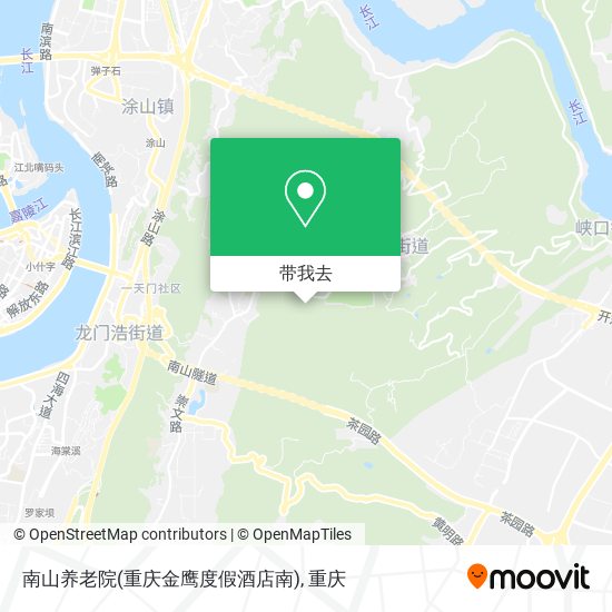 南山养老院(重庆金鹰度假酒店南)地图