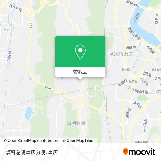 煤科总院重庆分院地图