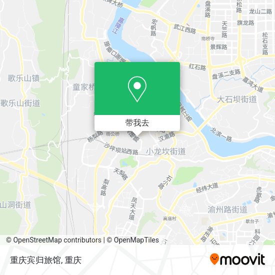 重庆宾归旅馆地图