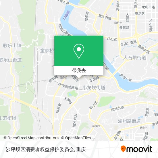 沙坪坝区消费者权益保护委员会地图