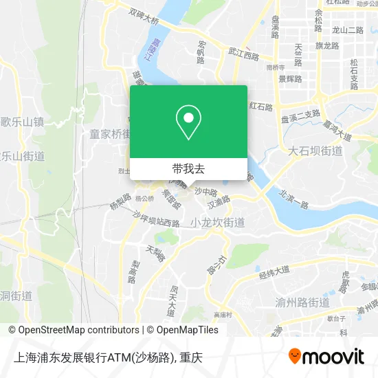 上海浦东发展银行ATM(沙杨路)地图