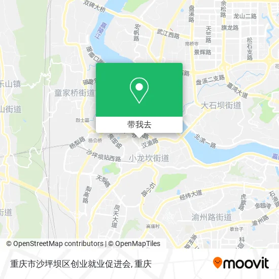 重庆市沙坪坝区创业就业促进会地图
