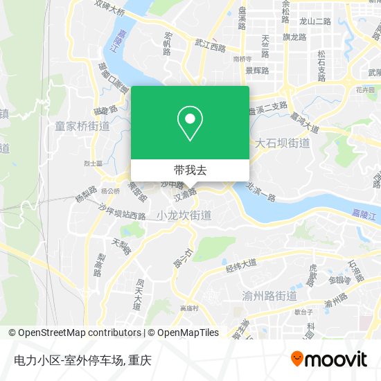 电力小区-室外停车场地图