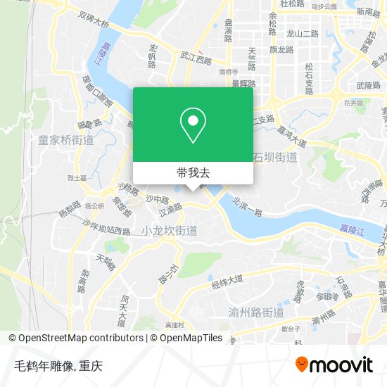 毛鹤年雕像地图