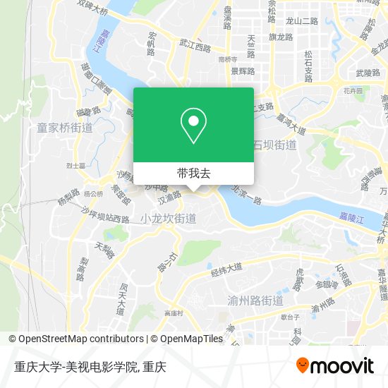 重庆大学-美视电影学院地图