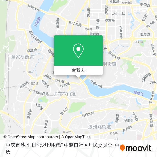 重庆市沙坪坝区沙坪坝街道中渡口社区居民委员会地图