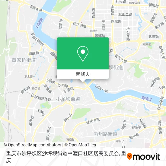 重庆市沙坪坝区沙坪坝街道中渡口社区居民委员会地图