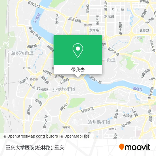 重庆大学医院(松林路)地图
