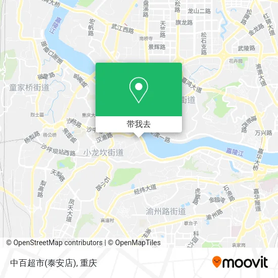 中百超市(泰安店)地图