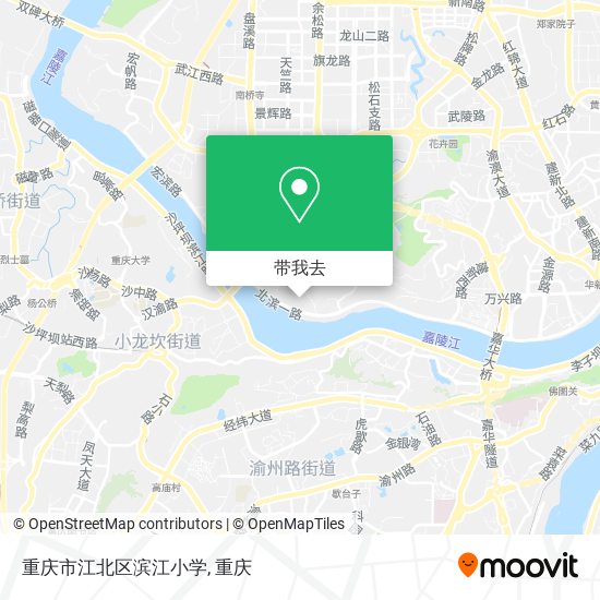 重庆市江北区滨江小学地图