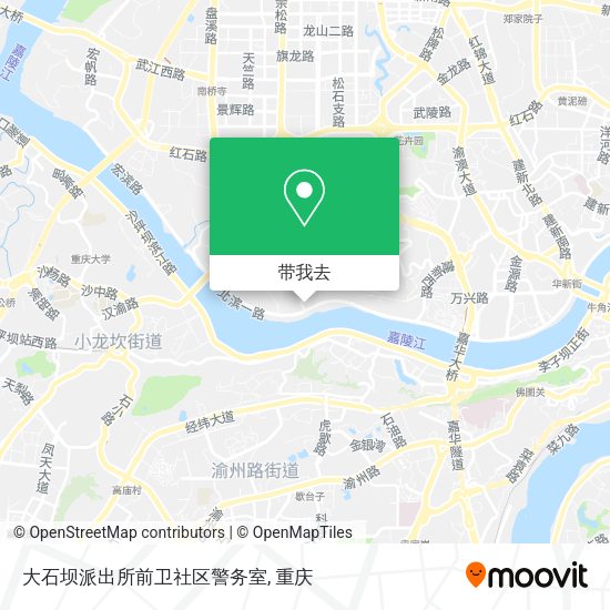 大石坝派出所前卫社区警务室地图