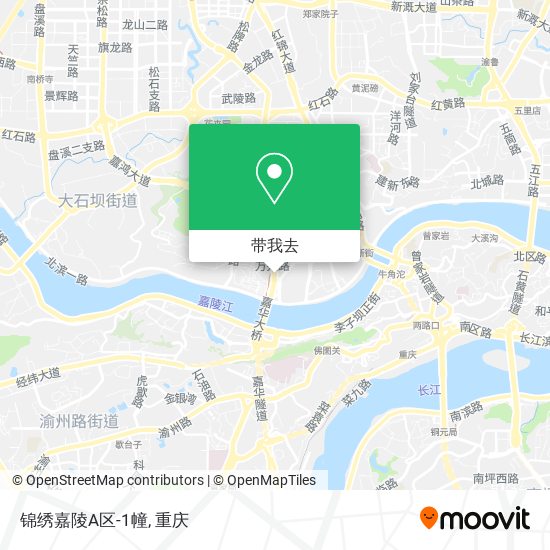 锦绣嘉陵A区-1幢地图