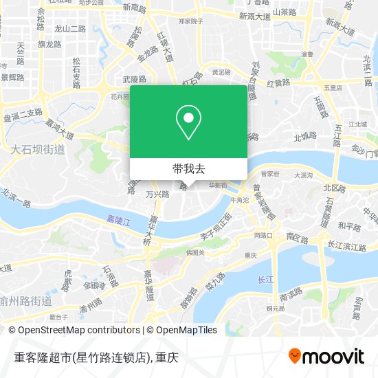 重客隆超市(星竹路连锁店)地图