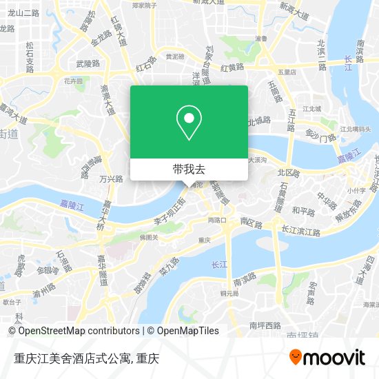 重庆江美舍酒店式公寓地图