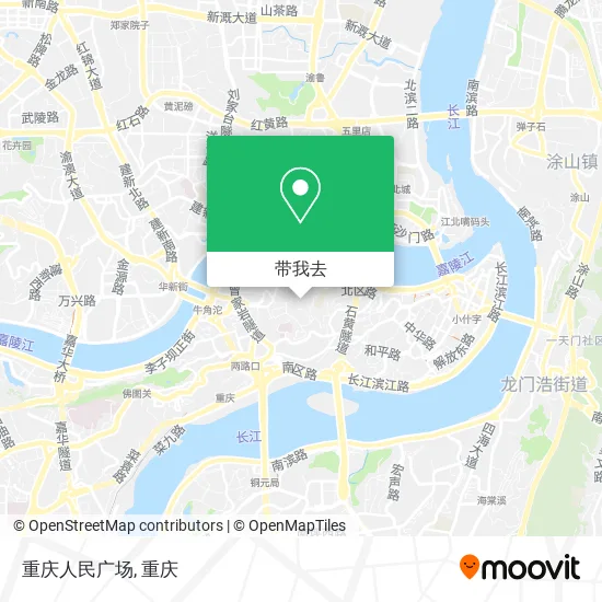 重庆人民广场地图