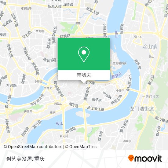 创艺美发屋地图