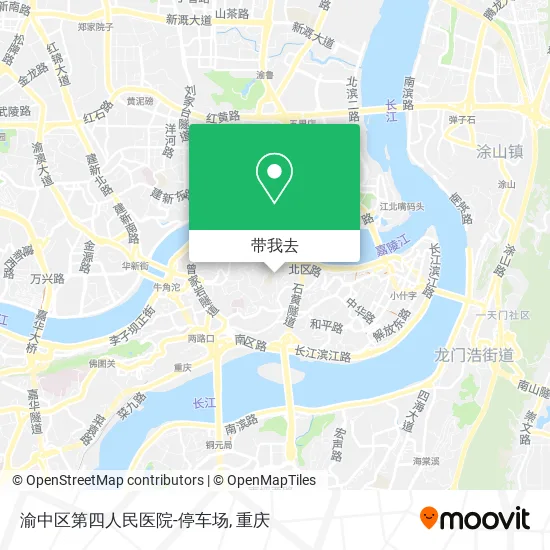 渝中区第四人民医院-停车场地图