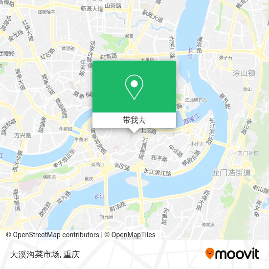 大溪沟菜市场地图