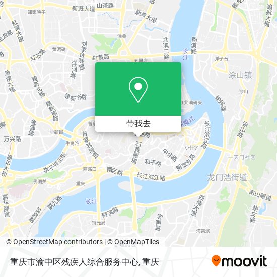 重庆市渝中区残疾人综合服务中心地图