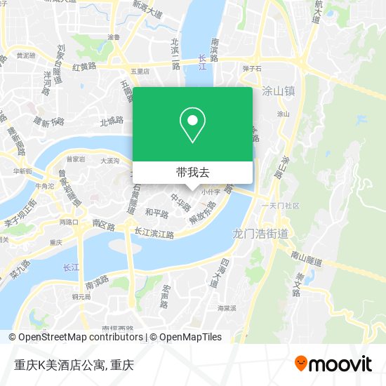 重庆K美酒店公寓地图