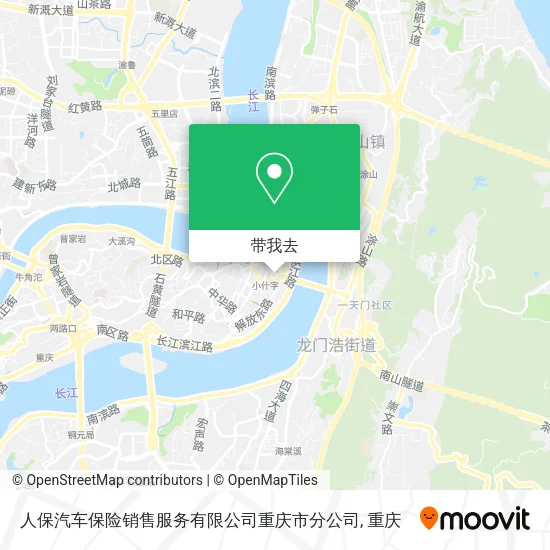 人保汽车保险销售服务有限公司重庆市分公司地图