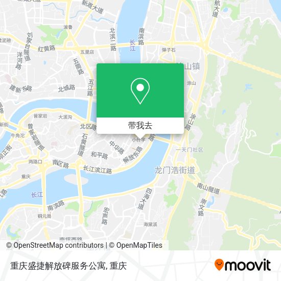 重庆盛捷解放碑服务公寓地图