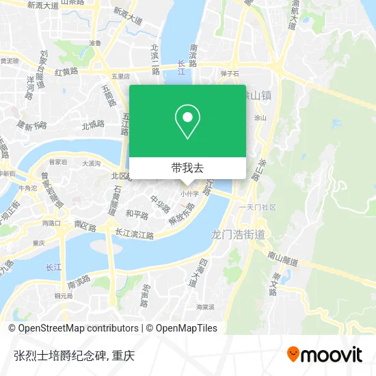 张烈士培爵纪念碑地图