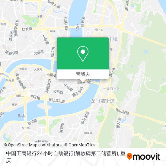 中国工商银行24小时自助银行(解放碑第二储蓄所)地图