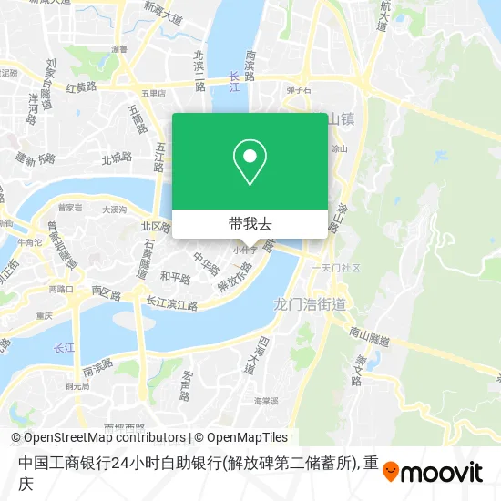 中国工商银行24小时自助银行(解放碑第二储蓄所)地图