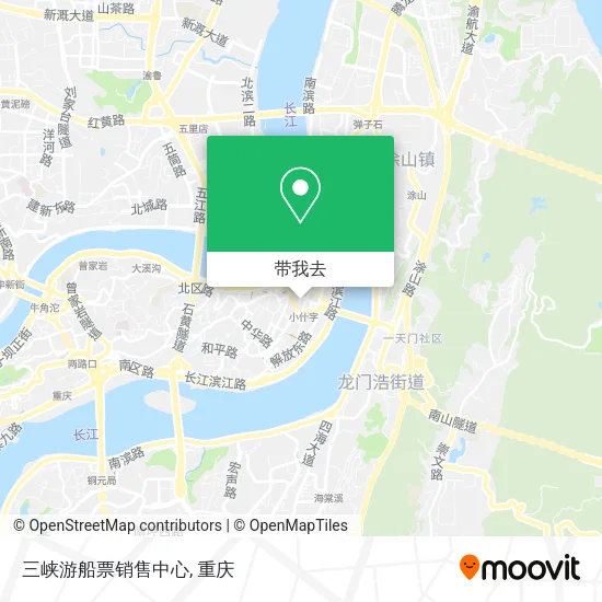 三峡游船票销售中心地图