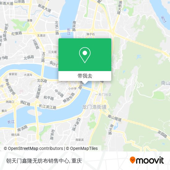 朝天门鑫隆无纺布销售中心地图