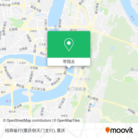 招商银行(重庆朝天门支行)地图