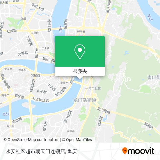 永安社区超市朝天门连锁店地图