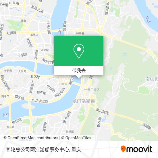 客轮总公司两江游船票务中心地图