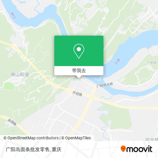 广阳岛面条批发零售地图