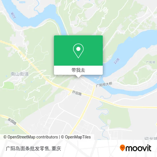 广阳岛面条批发零售地图
