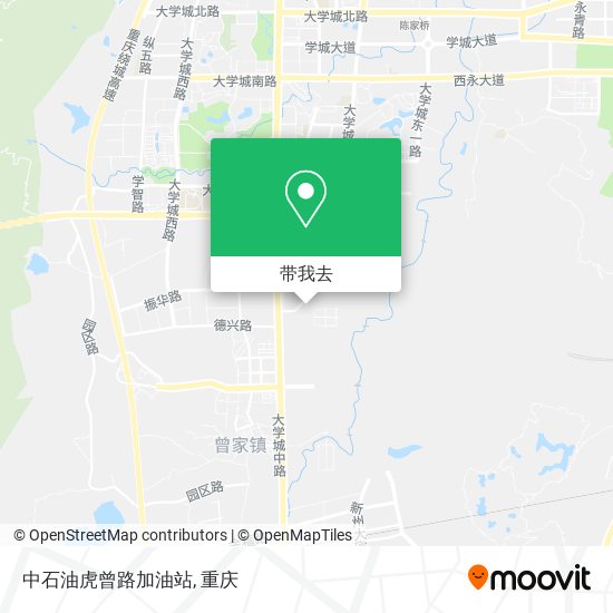 中石油虎曾路加油站地图