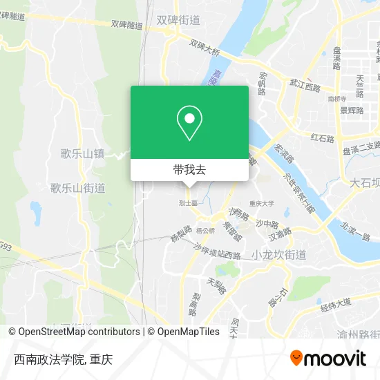 西南政法学院地图