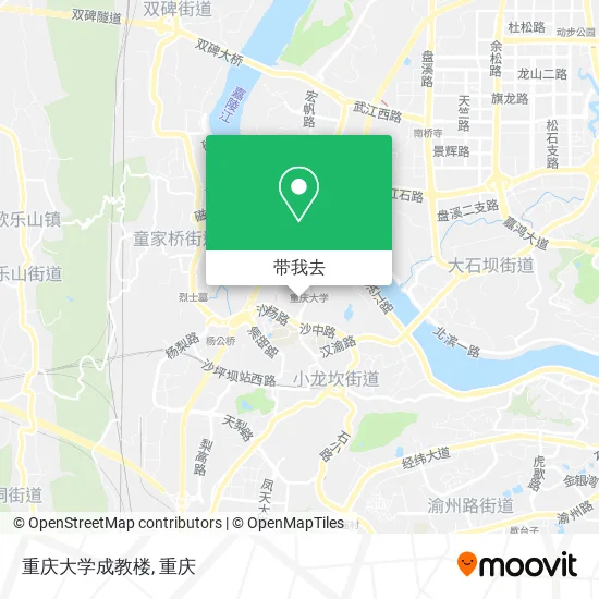 重庆大学成教楼地图