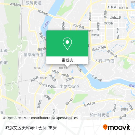 威莎艾蓝美容养生会所地图