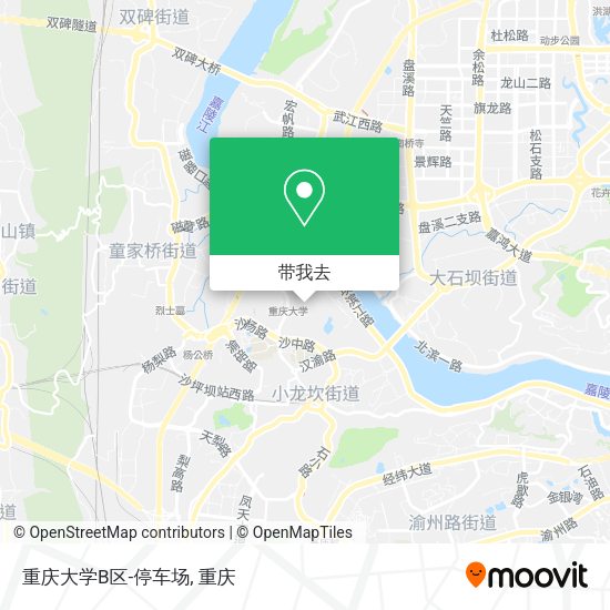 重庆大学B区-停车场地图