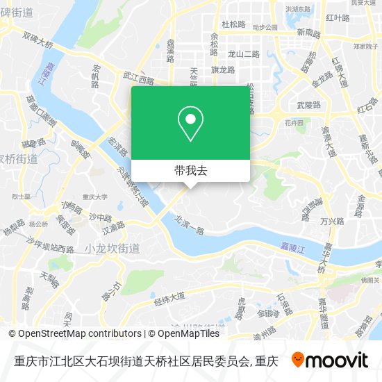 重庆市江北区大石坝街道天桥社区居民委员会地图