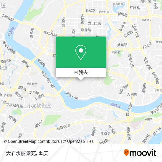 大石坝丽景苑地图