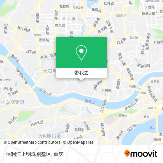 保利江上明珠别墅区地图
